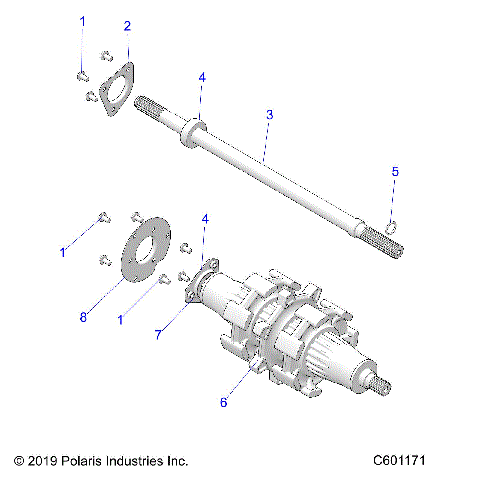 DRIVE TRAIN, JACKSHAFT and DRIVESHAFT - S20EHM8RS ALL OPTIONS (600425)