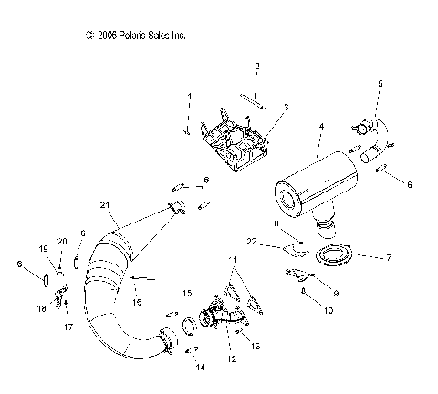 EXHAUST SYSTEM - S07MX4CS/CE (49SNOWEXHAUST07440IQ)