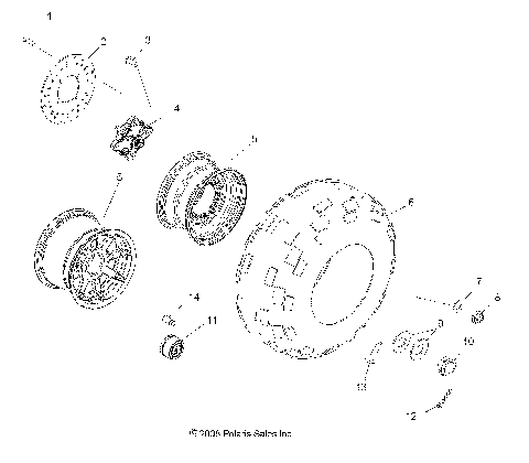 WHEELS, REAR - R10TH76/TY76 ALL OPTIONS (49RGRWHEELRR097004X4)