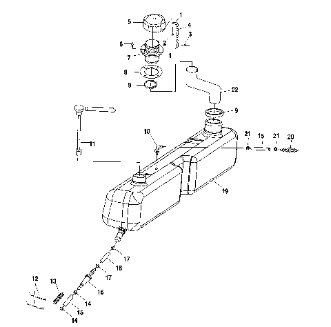 OIL TANK - W005197D (4955815581A014)