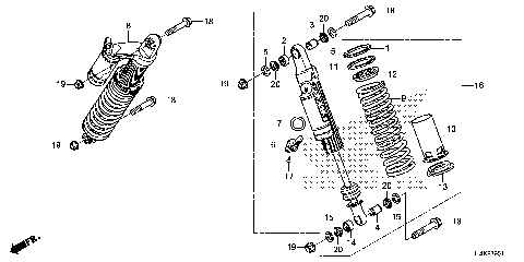REAR SHOCK ABSORBER (2)