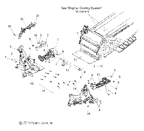 CHASSIS, BULKHEAD ASM. - S12CG6GSA/GSL/GEL (49SNOWCHASSISFRT12600RMKPRO)