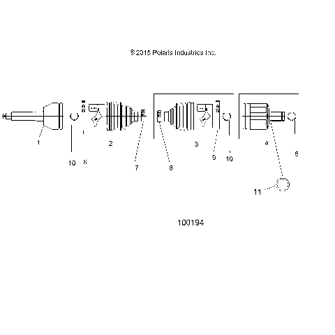 DRIVE TRAIN, FRONT DRIVE SHAFT - A16SEA57N1/N7/E57N1/E57N2/BA57N1 [100194]