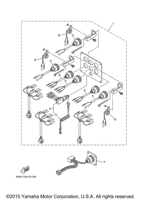 SWITCH PANEL 6 (TRIPLE) 2ND HELM