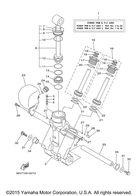 POWER TRIM & TILT ASSY 1
