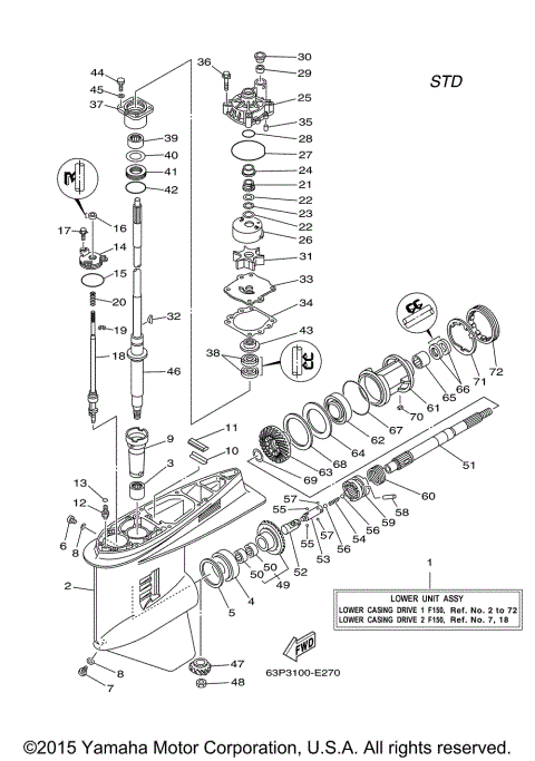 LOWER CASING DRIVE 1 F150