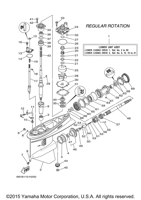 LOWER CASING DRIVE 1