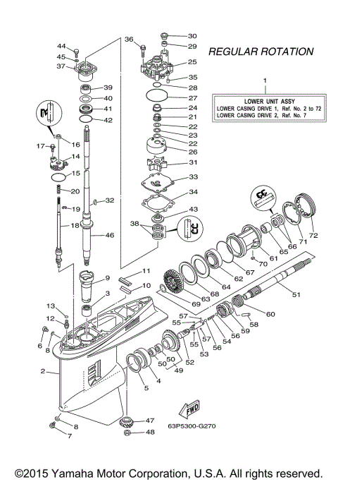 LOWER CASING DRIVE 1