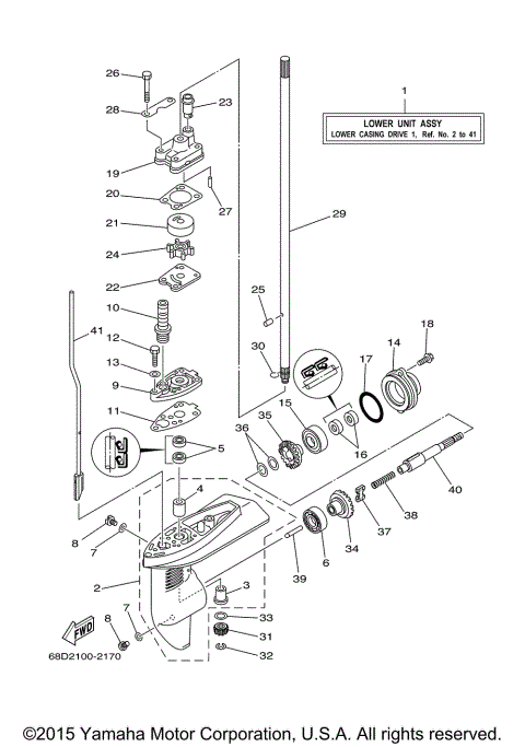 LOWER CASING DRIVE 1