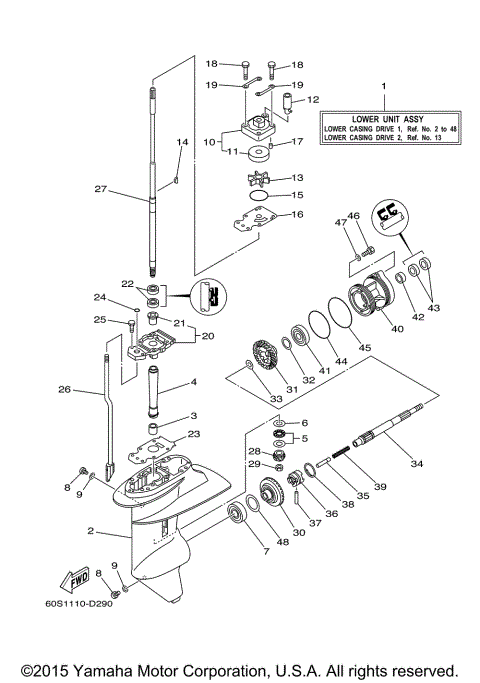 LOWER CASING DRIVE 1