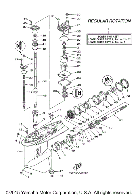 LOWER CASING DRIVE 1