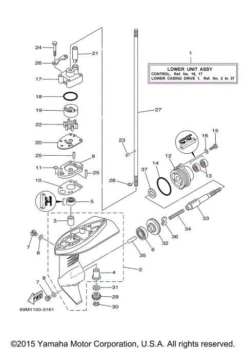 LOWER CASING DRIVE 1