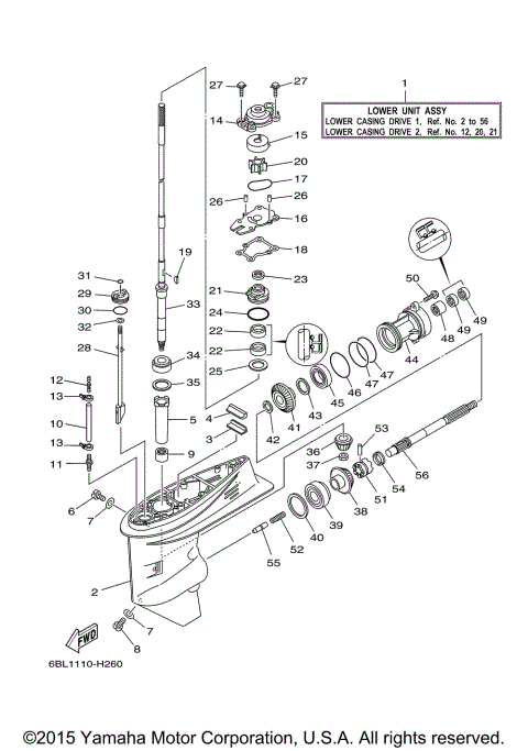 LOWER CASING DRIVE 1