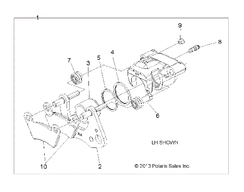 BRAKES, CALIPER, FRONT - R23MAA57B1/EB4/B9 (49RGRCALIPER14570)