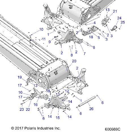 CHASSIS, BULKHEAD ASM. - S23FJE8PS/8PE (600688C)