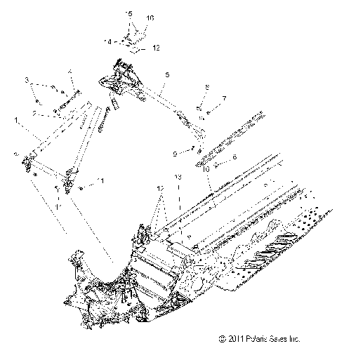 CHASSIS, CHASSIS ASM. and OVER STRUCTURE (600/144 Inch) - S12CK6 ALL OPTIONS (49SNOWCHASSISFRT212RMK600)