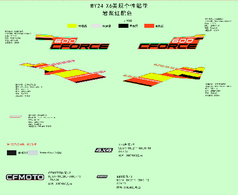 DECAL KITS(MAGMA RED)