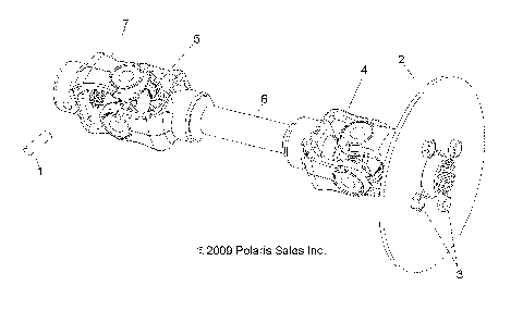 DRIVE TRAIN, REAR PROP SHAFT - R15RAA76AA/AJ (49RGRSHAFTPROPRR106X6)