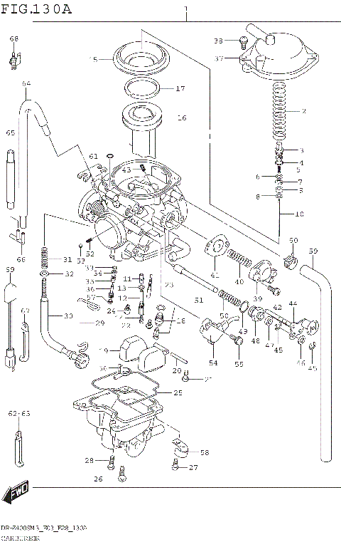 CARBURETOR (DR-Z400SM3 E03)