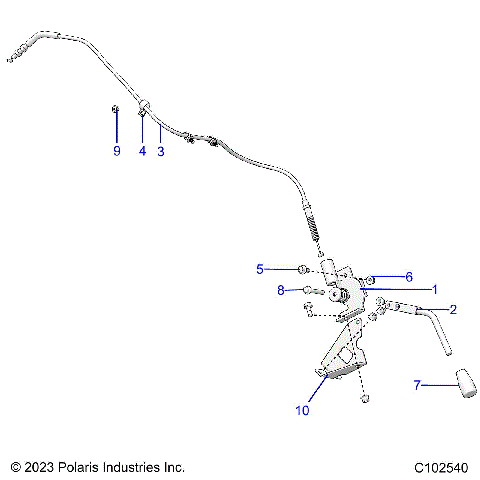 BRAKES, PARKING BRAKE HANDLE - A18HZA15N4 (C102540)