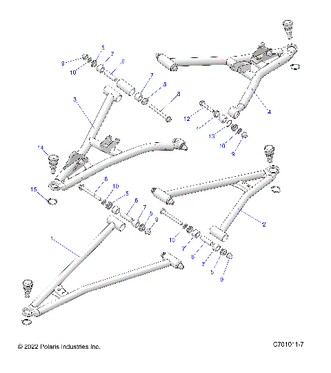 SUSPENSION, FRONT CONTROL ARMS - Z25ASE99P5 (C701011-3)