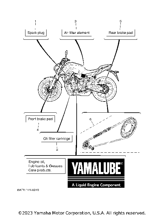 YAMAHA MT-07 2024年 サービスマニュアル Yamaha 2024 MT07 Service Manual
