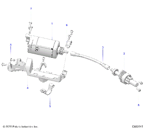 ENGINE, STARTER MOTOR - S26AJB6RSL/REL/AJE6RSL (C603141)