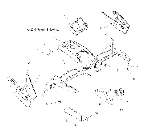 CAB, FRONT - A07MH46AA/AZ (49ATVCABSP450)