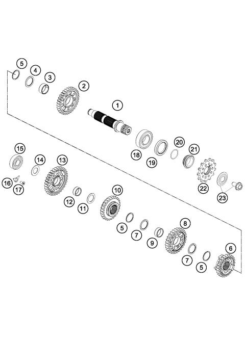 TRANSMISSION II - COUNTERSHAFT     