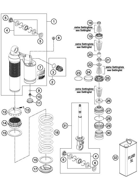 SHOCK ABSORBER DISASSEMBLED        