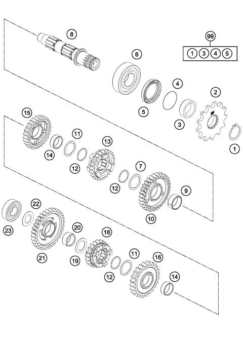 TRANSMISSION II - COUNTERSHAFT     