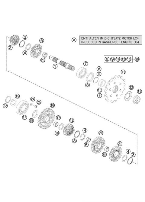 TRANSMISSION II - COUNTERSHAFT     