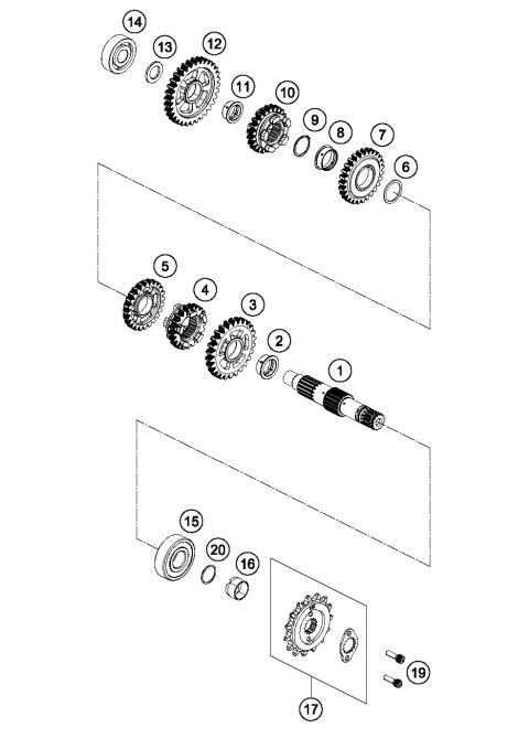 TRANSMISSION II - COUNTERSHAFT     