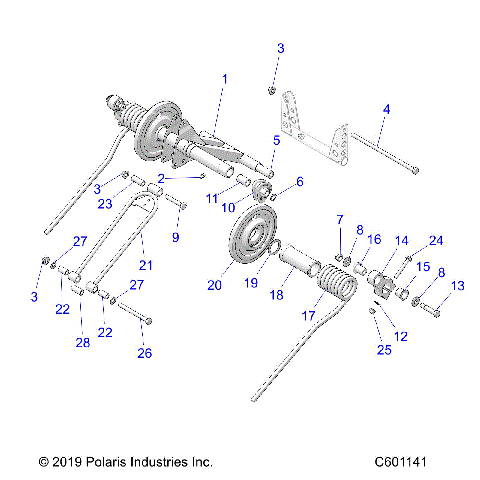 SUSPENSION, TORQUE ARM, REAR - S21CBA5BSL (C601141)