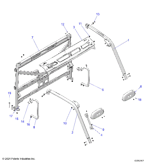 CHASSIS, CAB FRAME - D25E3CC2B4/UC2B4 (C0702997)