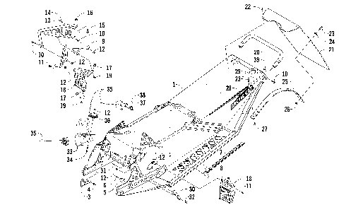 CHASSIS, REAR BUMPER, AND SNOWFLAP ASSEMBLY [88791]