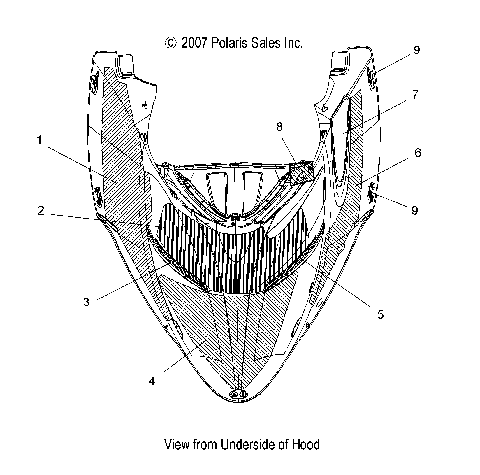 BODY, HOOD FOAM, FOIL and SCREENS - S08PB6FS/FE (49SNOWHOODSCFL086008BALL)