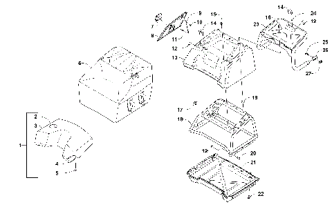 THIRD SEAT AND STORAGE ASSEMBLIES [102875]