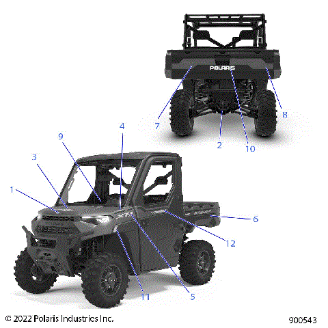 BODY, DECALS, GRAPHIC - R23RRU99A9/AJ/AK/AX/B9/BJ/BK/BX (900543)