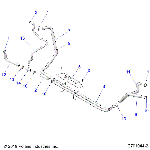 ENGINE, COOLING HOSES - Z20CHA57P2 (C701044-2)