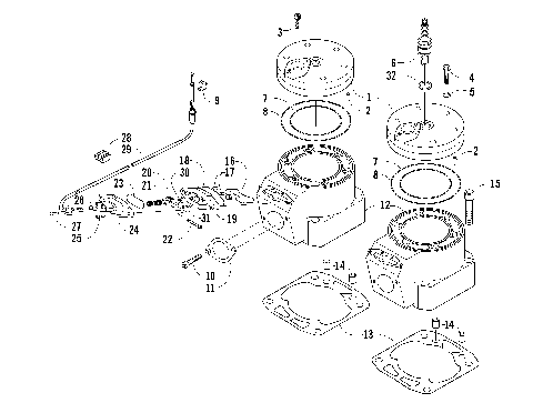 CYLINDER AND HEAD ASSEMBLY [87083]
