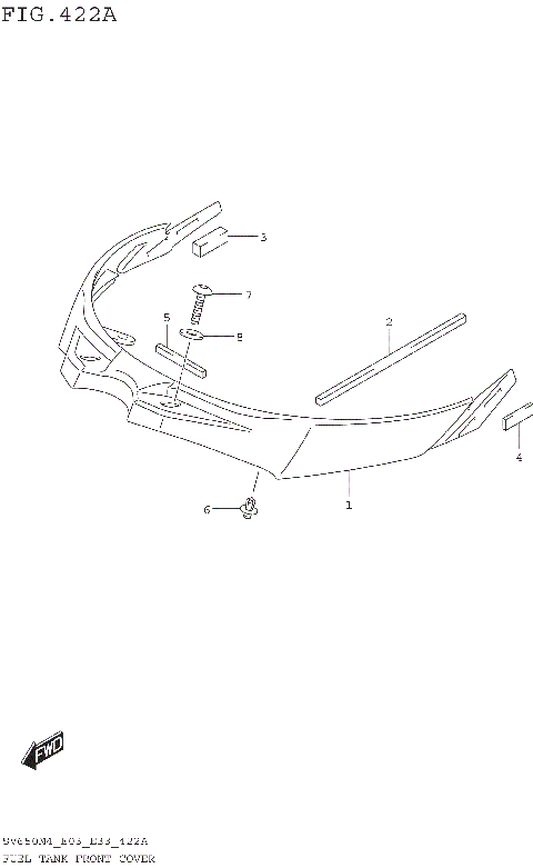 FUEL TANK FRONT COVER (SV650M4 E03)