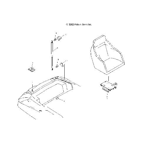 SEAT SLIDER and HARDWARE - B045606DA/DC/DB/DD/B045706CA/CC/CB/CD/B045607CA/CC/CB/CD/B045707CA/CC/CB/CD (4990669066A12)