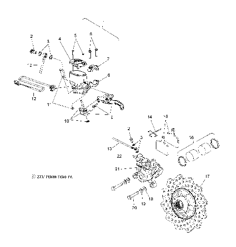 BRAKES, BRAKE SYSTEM - S10PG8/PH8 ALL OPTIONS (49SNOWBRAKE08800RMK)