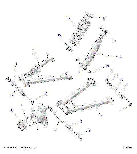 SUSPENSION, REAR - D23M4A57B4/G57B4/U57B4/W57B4 (C730896)