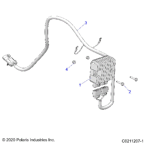 ELECTRICAL, VOLTAGE REGULATOR AND MOUNTING - A26SYY95AK (C0211207-1)