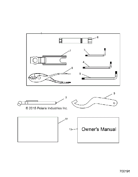 REFERENCES, TOOL KIT and OWNERS MANUALS - R23MAE57DX (700191)