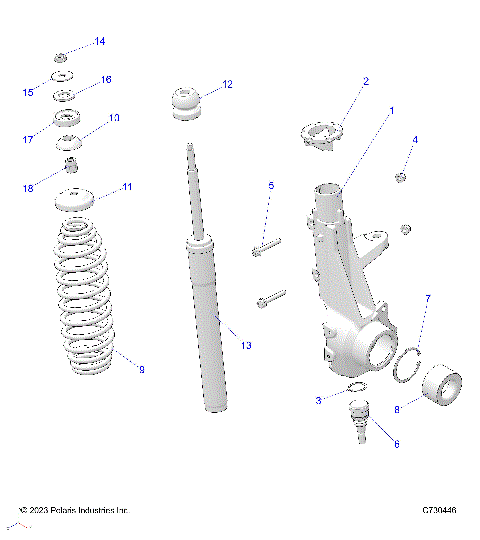SUSPENSION, FRONT STRUT - R25MAA57L1 (C730446)