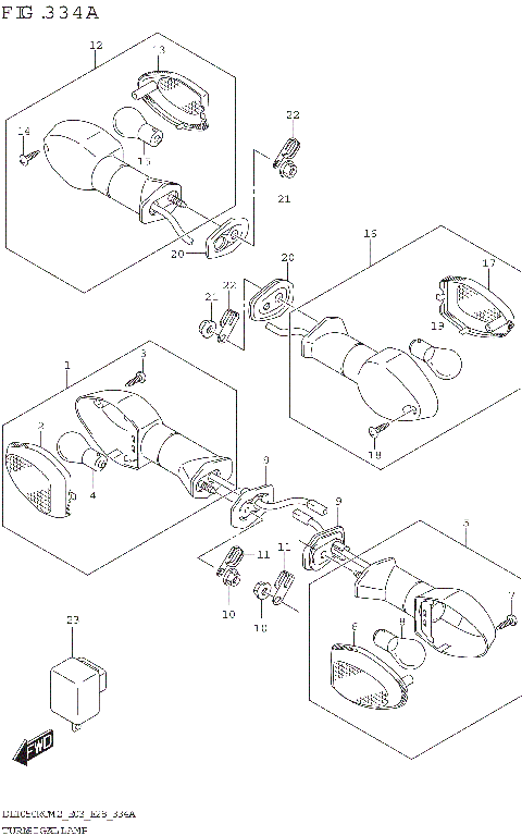 TURNSIGNAL LAMP (DL1050RQ)