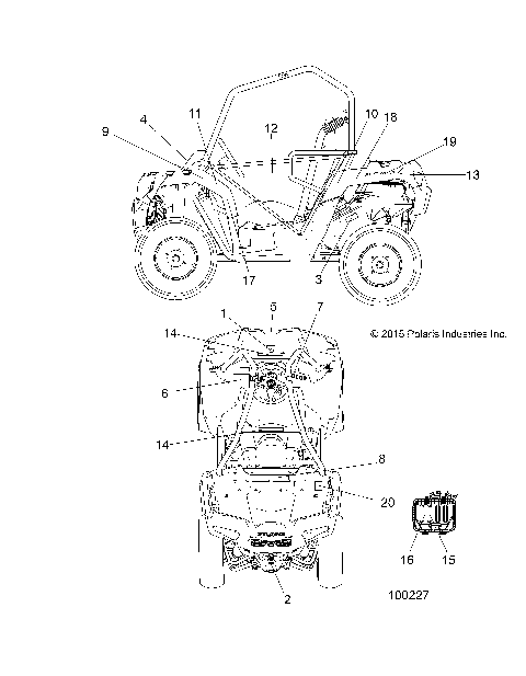 BODY, DECALS - A16DAA57F1/F2/E57FM [100227]
